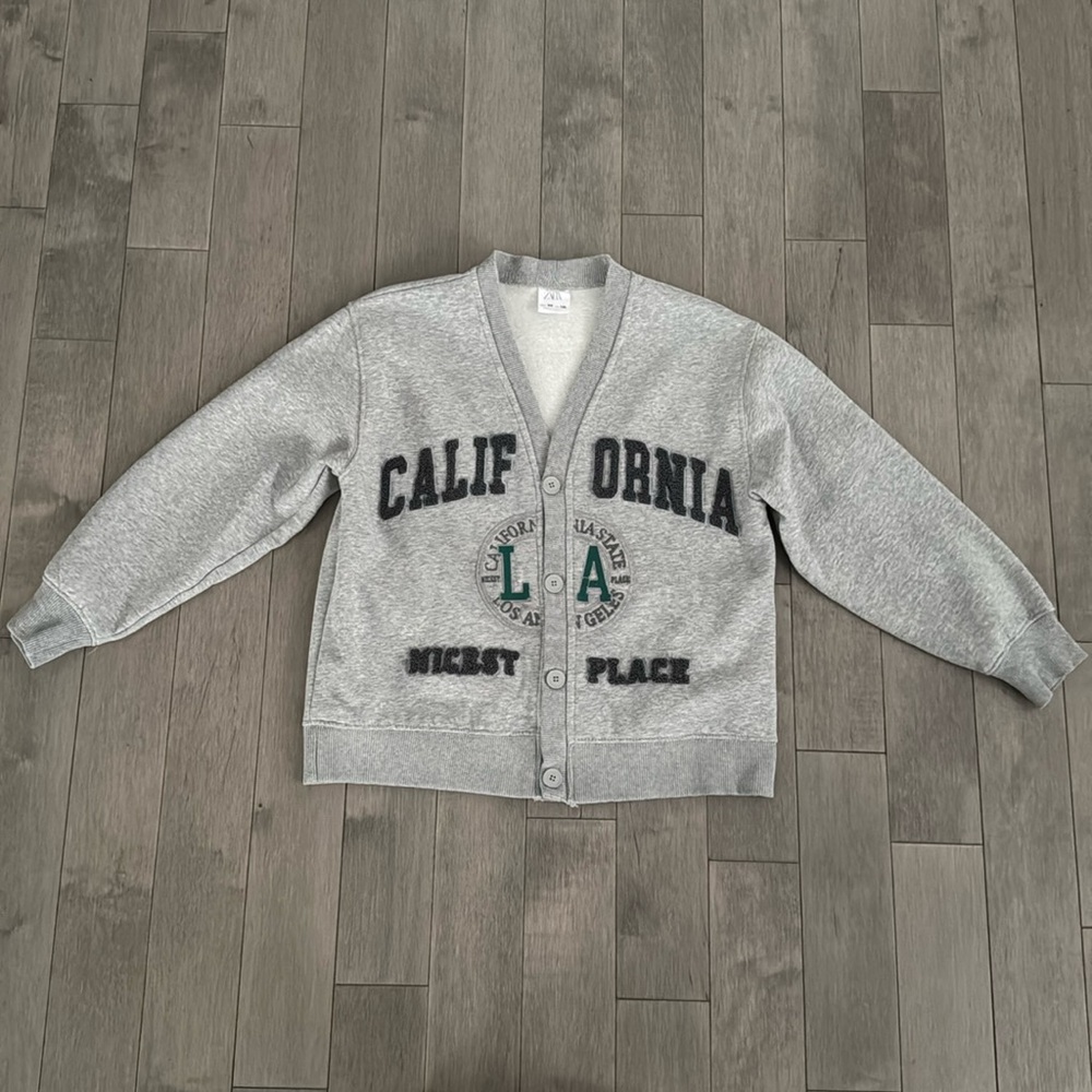 Zara sweatshirt cardigan